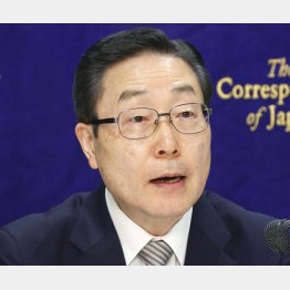 旧統一教会の田中富広会長（Ｃ）共同通信社