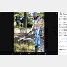 投稿を再開したばかりなのに…（松川るい参院議員のXから）