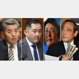 みんな「魔」（左から神田憲次衆院議員、吉川赳衆院議員、大西英男衆院議員）／（Ｃ）日刊ゲンダイ
