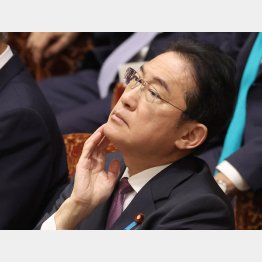 底なしの支持率…（岸田首相＝衆院本会議、21日）／（Ｃ）日刊ゲンダイ