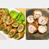 「豚肉の野菜巻き」と「ササミのシソ巻き」（提供写真）