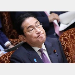 曖昧答弁で時間稼ぎ（岸田首相＝28日、参院予算委）／（Ｃ）共同通信社