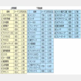 【AI予想がピックアップした全41銘柄の増減率】～掲載時と12月20日時点の比較～／（Ｃ）日刊ゲンダイ