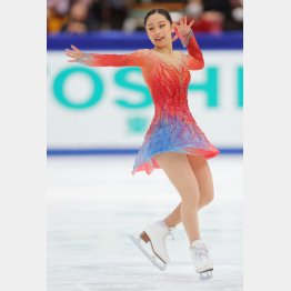 山下真瑚の滑りにファンはくぎ付け（Ｃ）日刊ゲンダイ