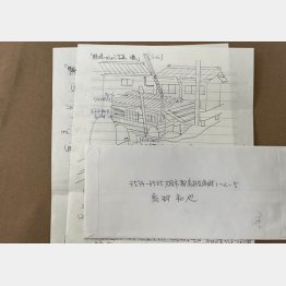 高柳和也死刑囚から届いた手紙（提供）筆者
