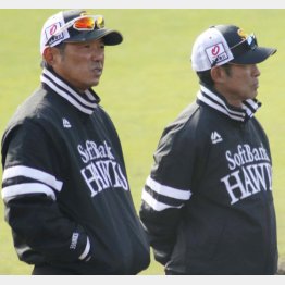小久保監督と奈良原ヘッドコーチ（Ｃ）共同通信社