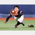 七回にダイビングキャッチ！（青学大の西川史礁）／（Ｃ）日刊ゲンダイ