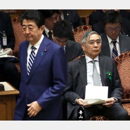 全ての元凶はこの2人（安倍元首相と日銀の黒田元総裁）／（Ｃ）日刊ゲンダイ