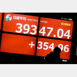 日経平均は3万9000円台での推移が続く（Ｃ）日刊ゲンダイ