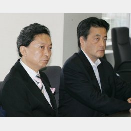 後に政権を担った2人も竹下派の1、2回生だった（鳩山由紀夫氏と岡田克也氏＝右）／（Ｃ）日刊ゲンダイ