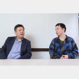 立川談笑と弟子の吉笑（Ｃ）日刊ゲンダイ