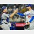 ドジャースの正捕手スミス（左）　（Ｃ）イター／USA TODAY Sports
