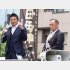 応援演説する参政党の神谷宗幣代表（左）と田母神俊雄氏（Ｃ）日刊ゲンダイ