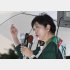 厳しい表情で演説する小池百合子都知事（Ｃ）日刊ゲンダイ
