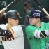 巨人岡本和真（左）、ヤクルト村上宗隆（Ｃ）日刊ゲンダイ