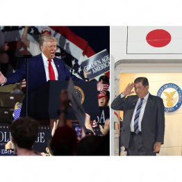 怪気炎の暴君に、ああ、小間使いの忖度外交（Ｃ）日刊ゲンダイ