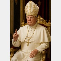 トランプ大統領のSNSに投稿されたこの写真に世界がため息（Ｃ）ロイター