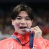 パリ五輪では400メートル個人メドレー・松下知之の銀メダル１つのみ（Ｃ）代表撮影・共同