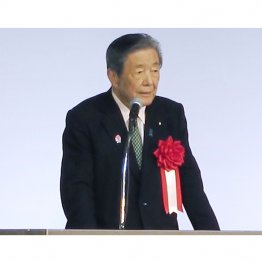 森山裕幹事長も一貫して反対の姿勢（鹿児島市の講演で）／（Ｃ）共同通信社
