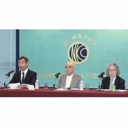 政府や財界の意に沿う組織に変質させる（日本学術会議歴代会長3人が会見＝日本記者クラブ）／（Ｃ）共同通信社