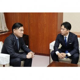 早くも楽天グループの三木谷浩史会長兼社長（60）が面会に（Ｃ）共同通信社