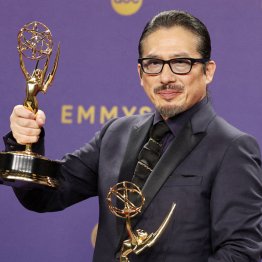 エミー賞授賞式での真田広之（Ｃ）ロイター