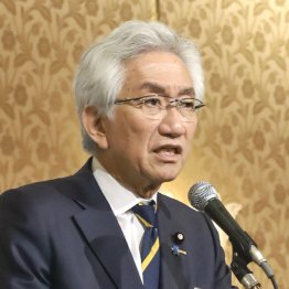 暴言、愚行で大ピンチ、組織固めに必死（自民党の京都府連大会であいさつする西田昌司）／（Ｃ）共同通信社