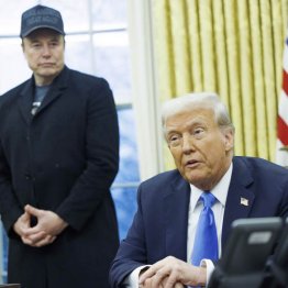 トランプ米大統領（右）とマスク氏との関係は…（Ｃ）ロイター