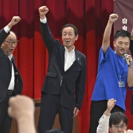 保守票頼みだが…（自民・園田修光）／（Ｃ）共同通信社