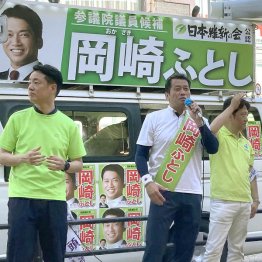 大阪市長（左）自らテコ入れ（Ｃ）日刊ゲンダイ