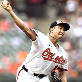 日本時間11日のメッツ戦で7勝目の菅野智之（Ｃ）ゲッティ＝共同