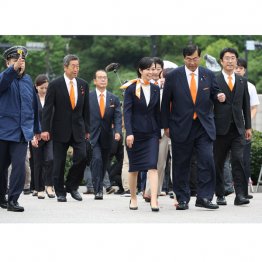 ほぼ統一規格で集団登院（Ｃ）日刊ゲンダイ