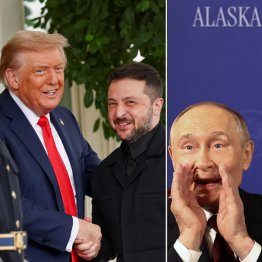 トランプ米大統領は「ノーベル賞」狙い、ロシアのプーチン大統領は高笑いしている（Ｃ）ロイター