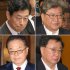 裏金事件の“震源地”（左上から時計回りに旧安倍派幹部の西村、萩生田、松野、世耕4氏）／（Ｃ）日刊ゲンダイ
