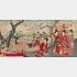 『千代田の大奥』より「千代田大奥 御花見」 楊州周延筆 明治27（1894）年　東京国立博物館蔵（※会期中、展示替えがあります）
