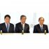 執行部の責任論は？（左から小野寺政調会長、森山幹事長、菅副総裁）（Ｃ）日刊ゲンダイ