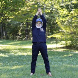 トレーニングも朝が効果的（本人提供）