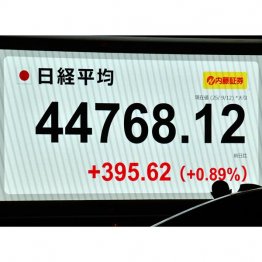 日経平均株価は3日連続の最高値更新（Ｃ）日刊ゲンダイ