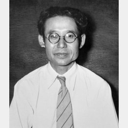 武谷三男。物理学者、科学史家（1953＝昭和28＝年9月1日）／（Ｃ）共同通信社