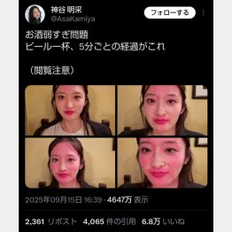 神谷明采のXから