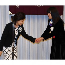 杉田水脈を育てる会にて（2020年）／（Ｃ）日刊ゲンダイ