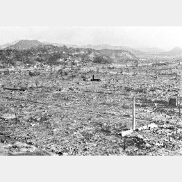 原爆投下後の広島市内（1945＝昭和20＝年8月10日から17日の間）／（Ｃ）共同通信社