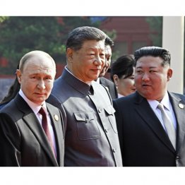 親密ぶりを世界にアピール（中ロ朝首脳）／（Ｃ）タス＝共同