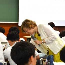 男子校でも片づけ講座（提供写真）