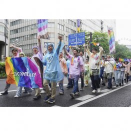 今年5月に行われた「名古屋レインボープライド」／（Ｃ）共同通信社
