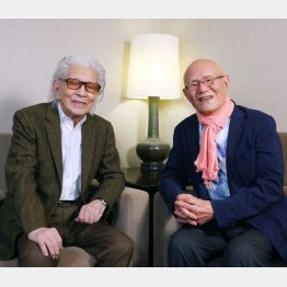ちばてつや氏（右）と五木寛之氏（Ｃ）日刊ゲンダイ