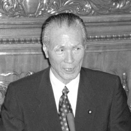村山富市首相（Ｃ）共同通信社
