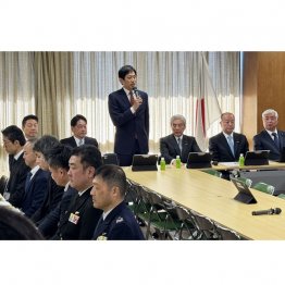 徐々に徐々に「既成事実化」していく…（自民党が中国のレーダー照射を批判＝8日、党会合であいさつする小林鷹之政調会長）／（Ｃ）共同通信社