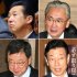 現職大臣も、裏金事件の議員も、危ない…（左上から時計回りに、黄川田仁志地方再生相、古屋圭司選対委員長、西村康稔元経産相、松野博一元官房長官）／（Ｃ）日刊ゲンダイ