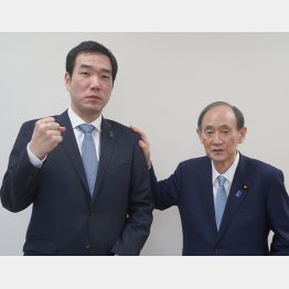 菅元首相の後継の新人、新田章文候補（提供）事務所